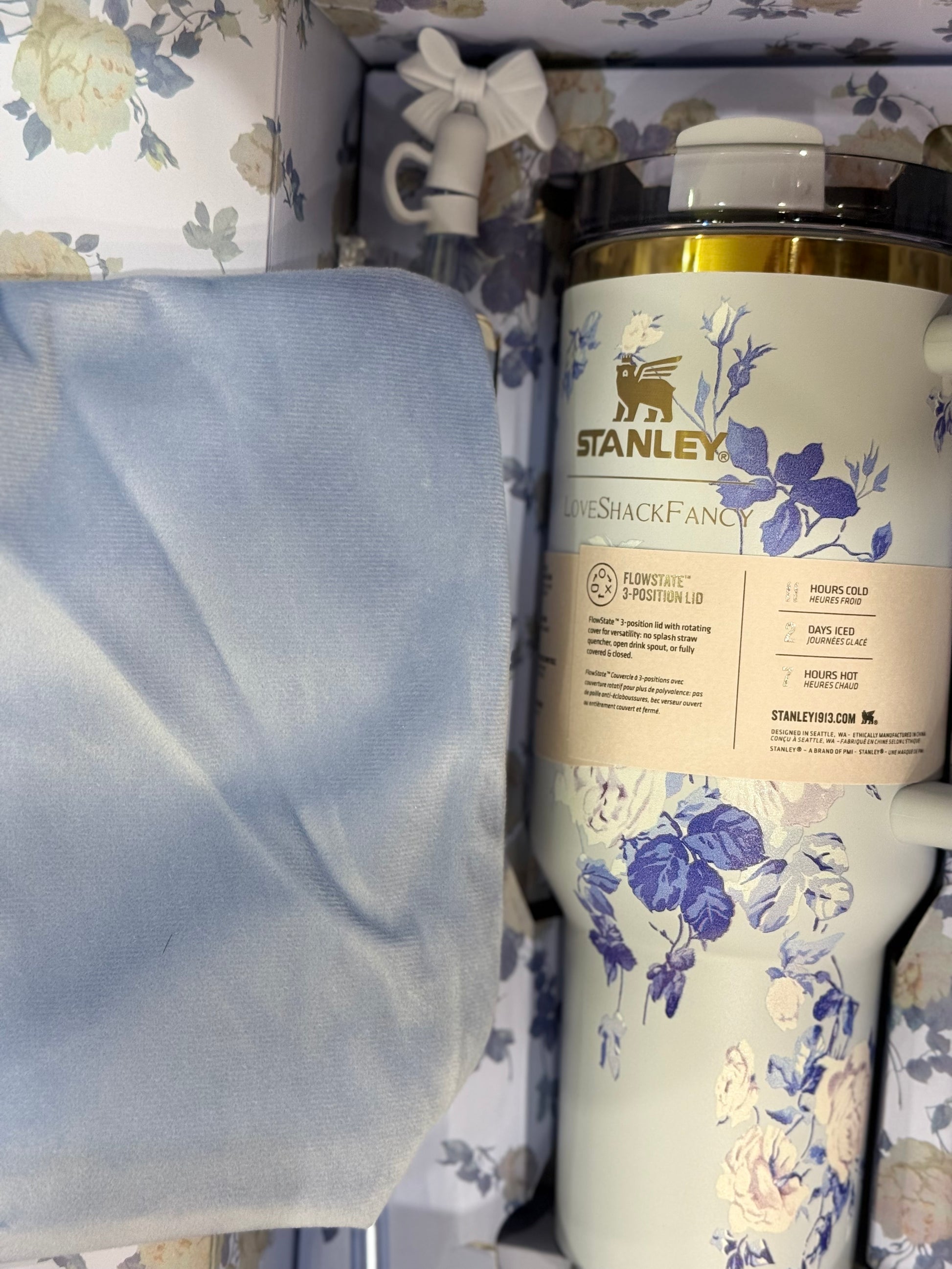 Stanley x LoveShackFancy Holiday Quencher | Blue | 40 OZ