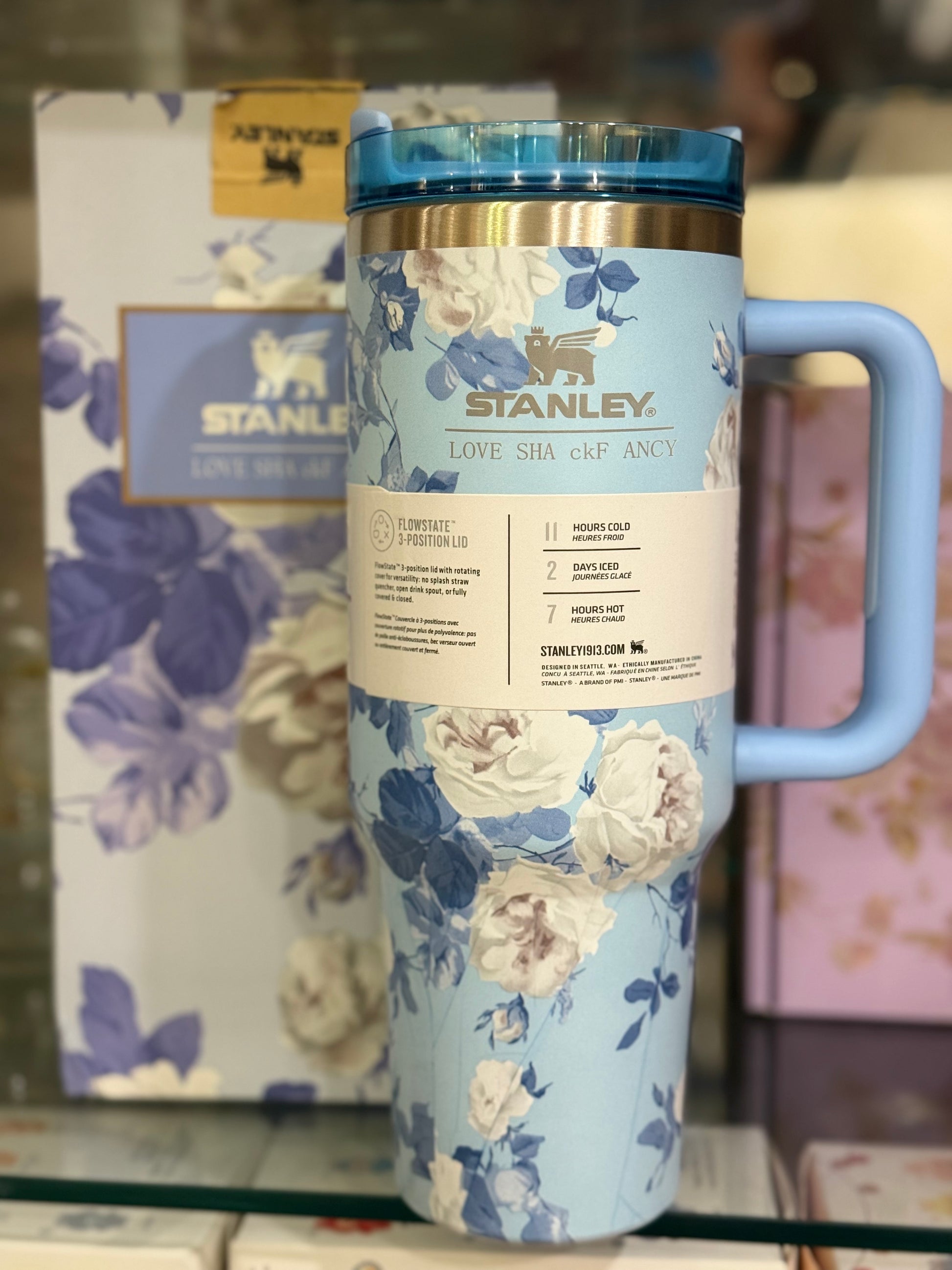 Stanley x LOVE SHa cfF ancy Holiday Quencher | Blue | 40 OZ