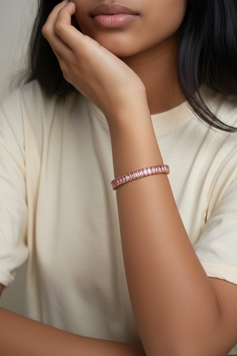Roselle Chain Bracelet- Rose Gold