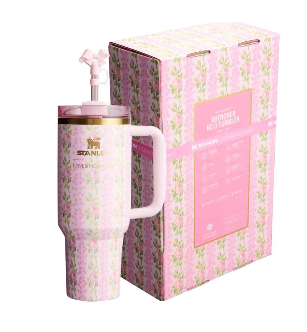 Stanley x LoveShackFancy Holiday Quencher | Pink | 40 OZ