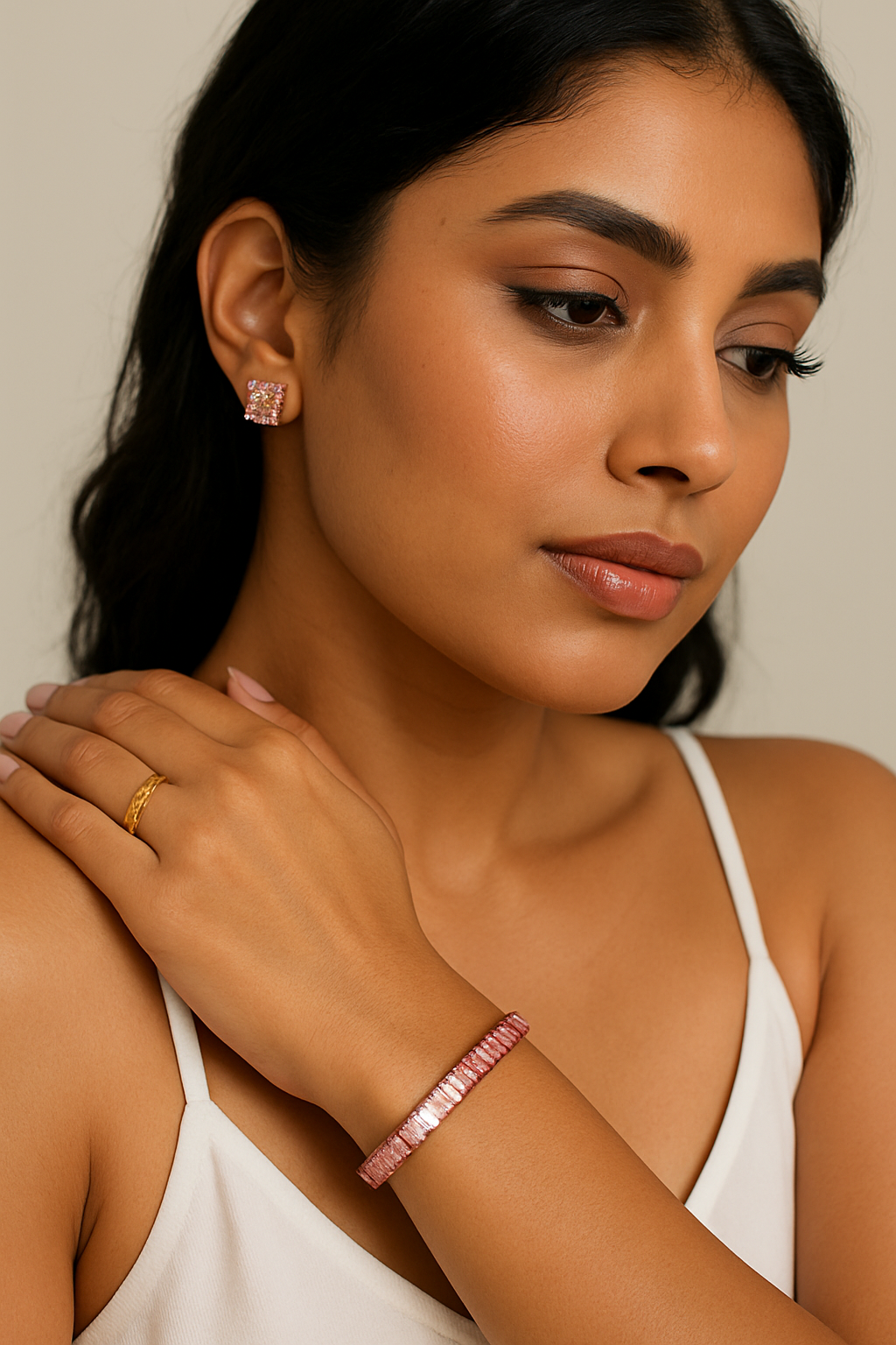 Roselle Chain Bracelet- Rose Gold
